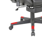 TygerClaw Fabric Gaming Chair with Lumbar Pillow and Leg Rest-The lumbar pillow enhances overall comfort, ensuring proper alignment and reducing strain
