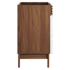 Modway Render 24" Bathroom Vanity Cabinet - White/Walnut-Sink Basin Not Included