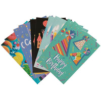 Jam Paper Birthday Cards, Birthday Bash Assortment - 10 Pack-Design: Birthday Bash Assortment