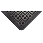 Edgewood Bubble Mat Light Duty Domed Anti-Fatigue Mat - 3' W x 4' L x 5/8" D - Black-Perfect for work benches, warehouses, assembly lines, machine operating