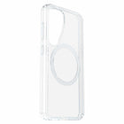 OtterBox Symmetry Clear Magnets Case for Samsung Galaxy S25 - Clear with Blue Tint-Built-in anchors let you connect phone straps and charms