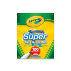 Crayola Washable Super Tips Markers, 100 Count-Features 100 Crayola Super Tips Washable Markers in Crayola colours