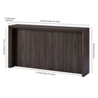 Hudson&Canal Piedmont 56"W Console Table - Alder Brown-8