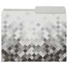 Merangue File Folders - Letter Size - Digital Glitches - 3 Pack-13 pt. stock paper