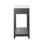 Modway Altura 36" Bathroom Vanity - Grey/White-Non-Marking Foot Caps