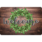 Ashley Productions The Original Fun Mat Welcome Mat - 15.5" x 23.5" - Green Wreath Welcome-Measurement & Design: The Green Wreath Welcome Mat measures 15.5" x 23.5".