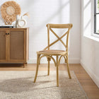 Modway Gear Dining Side Chair - Natural-Natural Rattan Seat