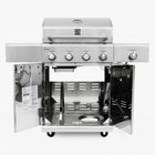 Kenmore 4 Burner Gas Grill with Searing Side Burner - Stainless Steel-4 Main Burners - 0.8 mm 304 Stainless Steel Tube - 10,000 BTU each.