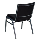 Flash Furniture HERCULES Series Heavy Duty Stack Chair - Black Dot Fabric-Stacks up to 12 Chairs High