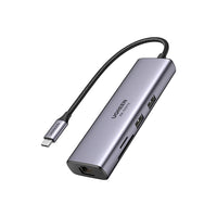 UGREEN Revodok 7-in-1 4K HDMI USB-C Hub-Plug and Play. Ethernet supports speeds up to 1000 Mbps