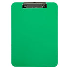 JAM Paper Plastic Clipboards with Low Profile Metal Clip - Letter Size (9 x 12.5) - Green-Colour: Green | Be stylish and organized with colourful clipboards.