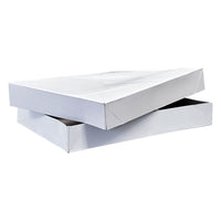 Eddie's Garment Box - 8X - 11-1/2" L x 8-1/2" W x 1-5/8" H - White - 100 Pack-Gift Box