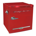 Frigidaire Retro Bar Fridge with Side Bottle Opener - 1.6 cu ft - Red-ENERGY STAR qualified to meet or exceed federal guidelines for energy efficiency for year-round energy and money saving