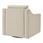Modway Liora Performance Velvet Armchair - Alabaster-Arrives Fully Assembled