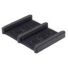 Edgewood Indoor/Outdoor Medium Duty Mountable Boot Scraper - 12.6" W x 15.4" L - Black-Indoor/Outdoor