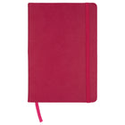 Merangue Soft Cover Notebook With Strap - 6" x 8" - Assorted Colours-Assorted colours - Colour choice not available online