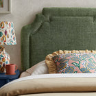 Modway Magnolia Upholstered Fabric Twin Size Headboard - Foliage-Traditional Style Silhouette