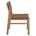 Modway Sonora Leather Dining Side Chair - Chestnut/Tan-6