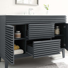 Modway Render 48" Single Sink Bathroom Vanity - Grey/White-MDF and Particleboard