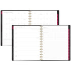Mead Undated West Village 12 Month Large Weekly/Monthly Fabric Hard Cover Planner - 11" H x 9" W - Bilingual-Bilingual