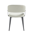 Manhattan Comfort Luce 22" Modern Textured Leatherette Upholstered Dining Chair - Oatmeal -Home Assembly Required. All Hardware Included