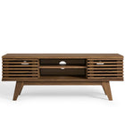 Modway Render 46" Media Console TV Stand - Walnut-Tapered Wood Legs