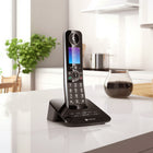 Motorola D87 Series Bluetooth Cordless Telephone - Black - 2 Pack-Caller ID Mode: FSK Type 1 and 2 / Bellcore