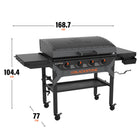 Blackstone 36" Iron Forged Original Griddle With Hood-9