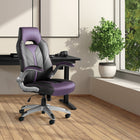 DESIGNlab By OSP Orion Gaming Chair - Purple Accents-Integrated lumbar support