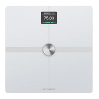 Withings Body Smart Advanced Body Composition Wi-Fi Scale - White-Advanced Body Composition (Fat, muscle, bone mass and water%)