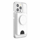 PopSockets Popwallet+ For Magsafe With Magnetic Ring Adapter - Blanc Fresh-Holds up to 3 cards; 6 business cards