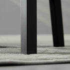 HOMCOM Farmhouse Wood Dining Chairs with Cross Back - Black - Set of 2-Colour: Jet Black
