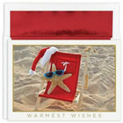 JAM Paper Christmas Cards & Matching Envelopes Set - Starfish Santa - 18 Pack-Color: Starfish Santa