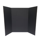 Royal Brites Tri-Fold Display Board - 36" H x 48" W - Black/White-Perfect for science fair projects, business presentations and more.