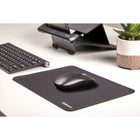 Fellowes Breyta XL Mousepad with HEX Cushion - Black-Durable flat-stitch edges prevent fraying