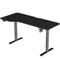 MotionGrey Ergo2 XL Adjustable Left L-Shaped Standing Desk with Memory Settings - 63" x 24" - Black Top - Black Frame-Affordable Pricing - This standing desk is competitively priced to provide an accessible solution for everyday workspaces, while maintaining high standards of quality, durability, and modern technology