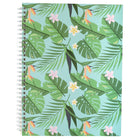 Merangue Design Notebook - 8" x 10" - Lined - 80 Sheets - Tropical-80 lined sheets per notebook