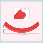Qaba 32.3" Balance Board, Ended Preschool Learning Montessori Waldorf Toy - Red-Bottom with removable grip strips 
