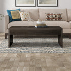 Hudson&Canal Lawrence 48"W Rectangular Coffee Table - Alder Brown-Clean with a soft, dry cloth and no harsh chemicals or abrasive cleaning materials