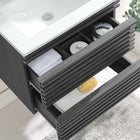 Modway Render 24" Wall-Mount Bathroom Vanity - Charcoal/White-MDF and Particleboard