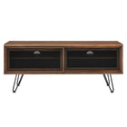 Modway Nomad 47" TV Stand - Walnut-Hairpin Legs