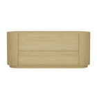 Manhattan Comfort Olivia 71.3" Modern Double Dresser - Natural Oak/Black-Home Assembly Required. All Hardware Included
