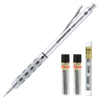 Pentel GraphGear 1000 Retractable 0.5mm Mechanical Drafting Pencil Set-Easily identify your lead type with the built-in lead hardness indicator