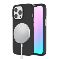AXS PROTech MagSafe Compatible Dual-layered Anti-Shock Case with Raised Lips for Apple iPhone 13 Pro Max - Black-Shock resistant