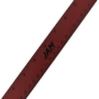 JAM Paper Strong 12" Aluminum Ruler with Non-Skid Cork Backing - Burgundy Metallic-Size: 12 Inches long / 1 Foot ruler