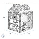 Bankers Box Winter Cottage-Easy 2-Piece Assembly: Playhouse easily folds up and breaks down for storage. Follow the simple instructions to create your 38" L x 32" W x 48" H playhouse