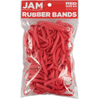 JAM Paper Durable Rubber Bands - Size 64 - Red - 100 Pack-Colour: Red | Colourful Elastic Rubberbands