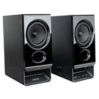 Edifier R20BT BT Multipoint Connection PC Speaker System with Built-in Sound Card and Ambient Light - Black-Customizable lighting effects: Choose from a variety of preset lighting effects, or design your own custom displays via mobile or computer apps. Add vibrant illumination to your desktop and enhance your mood. With a simple touch button, you can easily switch between effects or turn them off