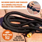 Big Boss XHose Pro Expandable Garden Hose -Heavy Duty & Flexible - 125 ft-Weatherproof - the Xhose Hose has been built to withstand extreme conditions- from sub-zero temperatures, the hose can be frozen in a block of ice -to- being left in the sun for days- and everything in between ensuring many years of reliable use