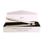 Aria 1" Digital Straightener - Brushed Gold-Advanced Shine Technology: Built in infrared heat and ionic technology work together to reduce damage, eliminate frizz, and deliver instant shine and softness